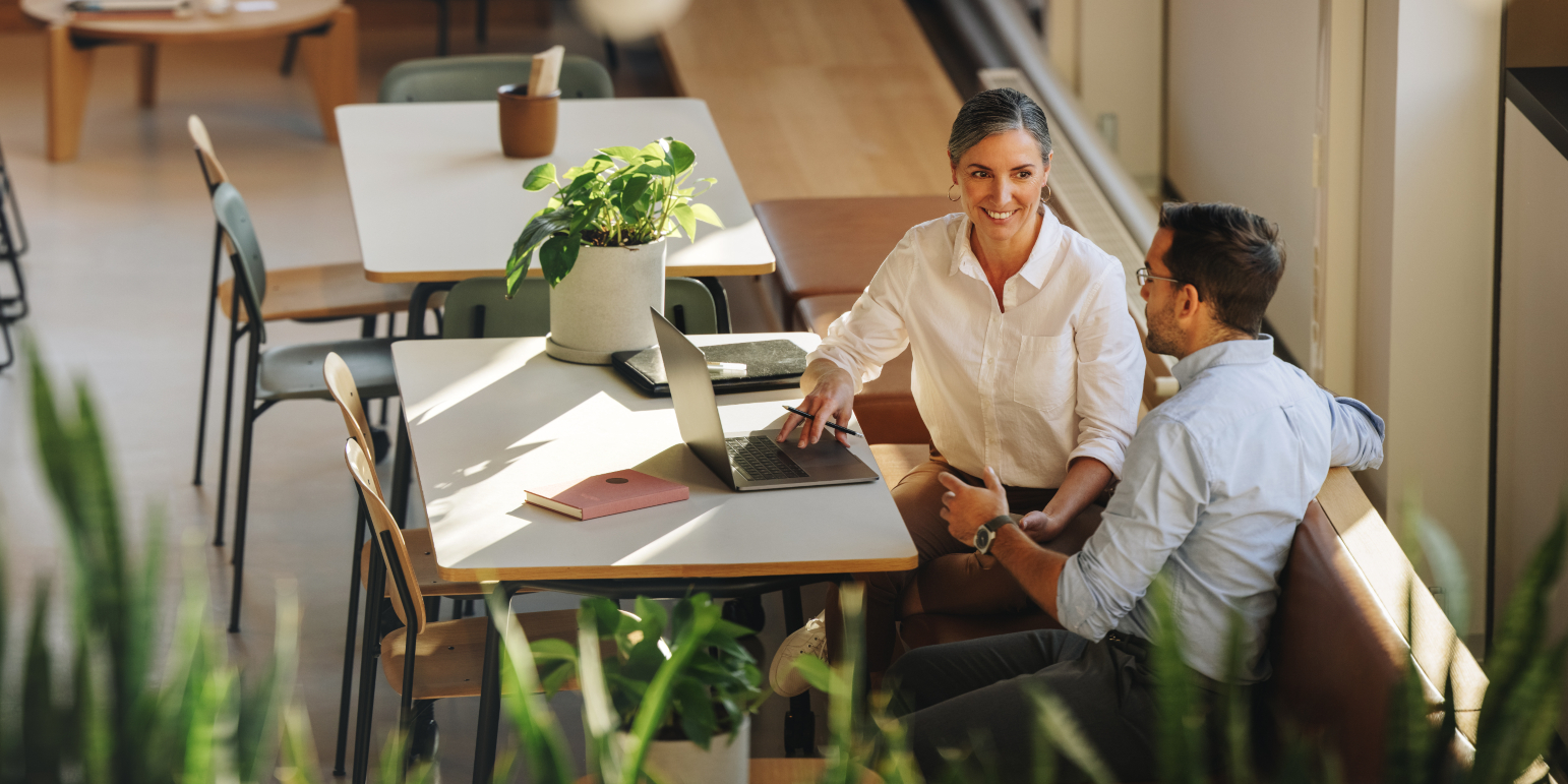 Project managers sitting at a desk